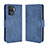 Custodia Portafoglio In Pelle Cover con Supporto BY3 per Oppo Reno5 F Blu