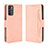 Custodia Portafoglio In Pelle Cover con Supporto BY3 per Oppo Reno6 5G Rosa