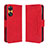 Custodia Portafoglio In Pelle Cover con Supporto BY3 per Oppo Reno8 T 4G Rosso