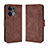 Custodia Portafoglio In Pelle Cover con Supporto BY3 per Oppo Reno9 Pro 5G Marrone