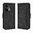 Custodia Portafoglio In Pelle Cover con Supporto BY3 per Oppo Reno9 Pro 5G Nero