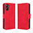 Custodia Portafoglio In Pelle Cover con Supporto BY3 per Realme 10 4G Rosso