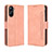 Custodia Portafoglio In Pelle Cover con Supporto BY3 per Realme 10S 5G Rosa