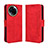 Custodia Portafoglio In Pelle Cover con Supporto BY3 per Realme 11X 5G Rosso