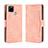 Custodia Portafoglio In Pelle Cover con Supporto BY3 per Realme C12 Rosa