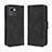 Custodia Portafoglio In Pelle Cover con Supporto BY3 per Realme C30 Nero