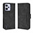 Custodia Portafoglio In Pelle Cover con Supporto BY3 per Realme C31 Nero