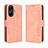 Custodia Portafoglio In Pelle Cover con Supporto BY3 per Realme C55 Rosa