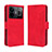 Custodia Portafoglio In Pelle Cover con Supporto BY3 per Realme GT Neo5 5G Rosso