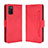 Custodia Portafoglio In Pelle Cover con Supporto BY3 per Samsung Galaxy A03s Rosso