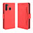 Custodia Portafoglio In Pelle Cover con Supporto BY3 per Samsung Galaxy A21 Rosso