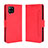 Custodia Portafoglio In Pelle Cover con Supporto BY3 per Samsung Galaxy A42 5G Rosso