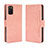 Custodia Portafoglio In Pelle Cover con Supporto BY3 per Samsung Galaxy F02S SM-E025F Rosa