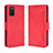 Custodia Portafoglio In Pelle Cover con Supporto BY3 per Samsung Galaxy F02S SM-E025F Rosso