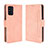 Custodia Portafoglio In Pelle Cover con Supporto BY3 per Samsung Galaxy F52 5G Rosa