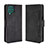 Custodia Portafoglio In Pelle Cover con Supporto BY3 per Samsung Galaxy F62 5G Nero