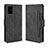 Custodia Portafoglio In Pelle Cover con Supporto BY3 per Samsung Galaxy M51 Nero