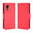 Custodia Portafoglio In Pelle Cover con Supporto BY3 per Samsung Galaxy XCover 5 SM-G525F Rosso