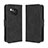 Custodia Portafoglio In Pelle Cover con Supporto BY3 per Sharp Aquos R8 Nero