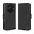 Custodia Portafoglio In Pelle Cover con Supporto BY3 per Sharp Aquos R8 Pro Nero