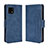 Custodia Portafoglio In Pelle Cover con Supporto BY3 per Sharp Aquos Sense4 Basic Blu