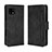 Custodia Portafoglio In Pelle Cover con Supporto BY3 per Sharp Aquos Sense4 Nero