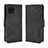 Custodia Portafoglio In Pelle Cover con Supporto BY3 per Sharp Aquos Sense6 Nero