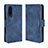 Custodia Portafoglio In Pelle Cover con Supporto BY3 per Sharp Aquos Zero5G basic Blu