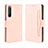 Custodia Portafoglio In Pelle Cover con Supporto BY3 per Sony Xperia 1 II Rosa