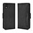 Custodia Portafoglio In Pelle Cover con Supporto BY3 per Sony Xperia Ace III SO-53C Nero