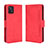 Custodia Portafoglio In Pelle Cover con Supporto BY3 per Vivo iQOO U3 5G Rosso