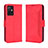 Custodia Portafoglio In Pelle Cover con Supporto BY3 per Vivo iQOO Z6 5G Rosso
