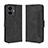 Custodia Portafoglio In Pelle Cover con Supporto BY3 per Vivo iQOO Z6 Lite 5G Nero