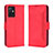 Custodia Portafoglio In Pelle Cover con Supporto BY3 per Vivo T1 5G India Rosso