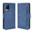 Custodia Portafoglio In Pelle Cover con Supporto BY3 per Vivo V21 5G Blu