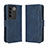 Custodia Portafoglio In Pelle Cover con Supporto BY3 per Vivo V27 Pro 5G Blu