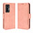 Custodia Portafoglio In Pelle Cover con Supporto BY3 per Vivo X70 5G Rosa