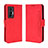 Custodia Portafoglio In Pelle Cover con Supporto BY3 per Vivo X70 5G Rosso