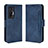 Custodia Portafoglio In Pelle Cover con Supporto BY3 per Vivo X70t Blu