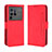 Custodia Portafoglio In Pelle Cover con Supporto BY3 per Vivo X80 Pro 5G Rosso