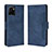 Custodia Portafoglio In Pelle Cover con Supporto BY3 per Vivo Y01 Blu