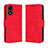 Custodia Portafoglio In Pelle Cover con Supporto BY3 per Vivo Y02S Rosso