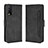 Custodia Portafoglio In Pelle Cover con Supporto BY3 per Vivo Y12G Nero