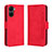 Custodia Portafoglio In Pelle Cover con Supporto BY3 per Vivo Y16 Rosso