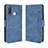 Custodia Portafoglio In Pelle Cover con Supporto BY3 per Vivo Y19 Blu