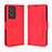 Custodia Portafoglio In Pelle Cover con Supporto BY3 per Vivo Y76s 5G Rosso
