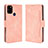 Custodia Portafoglio In Pelle Cover con Supporto BY3 per Wiko View5 Plus Rosa