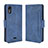 Custodia Portafoglio In Pelle Cover con Supporto BY3 per Wiko Y51 Blu