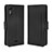 Custodia Portafoglio In Pelle Cover con Supporto BY3 per Wiko Y51 Nero