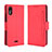 Custodia Portafoglio In Pelle Cover con Supporto BY3 per Wiko Y51 Rosso